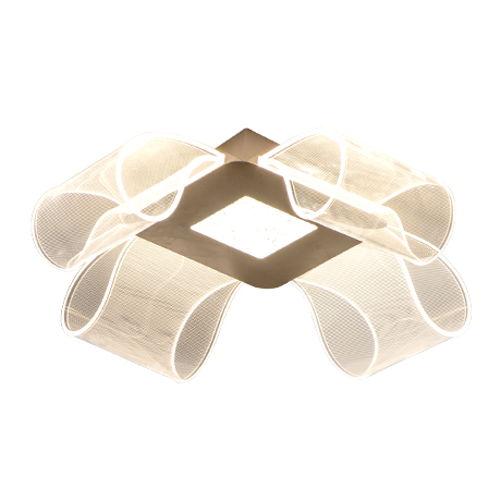 Modern Ribbon-Inspired Acrylic LED Ceiling Light
