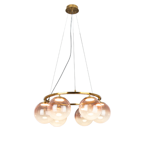 Modern Spherical Glass Led Pendant Light Image
