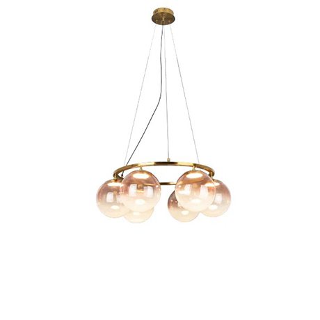 Modern Spherical Glass Led Pendant Light Image