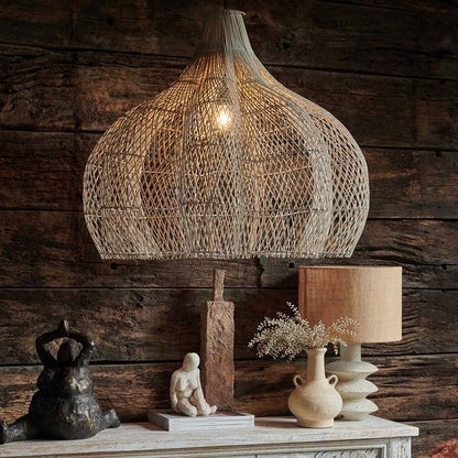 rattan pendant lamps